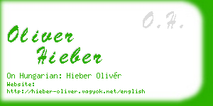 oliver hieber business card